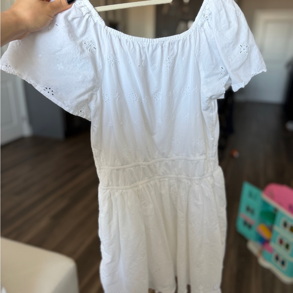 Abercrombie Kids White Eyelet Dress 9/10